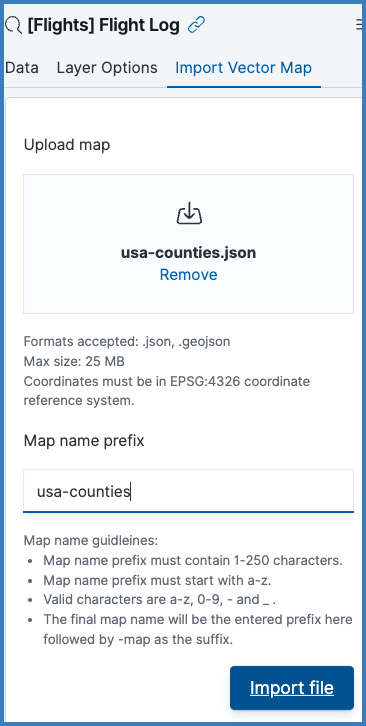 import a Geo .json file