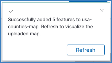 message upon a successful file upload