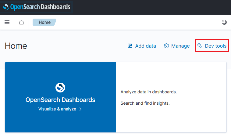 Dev Tools console from main page