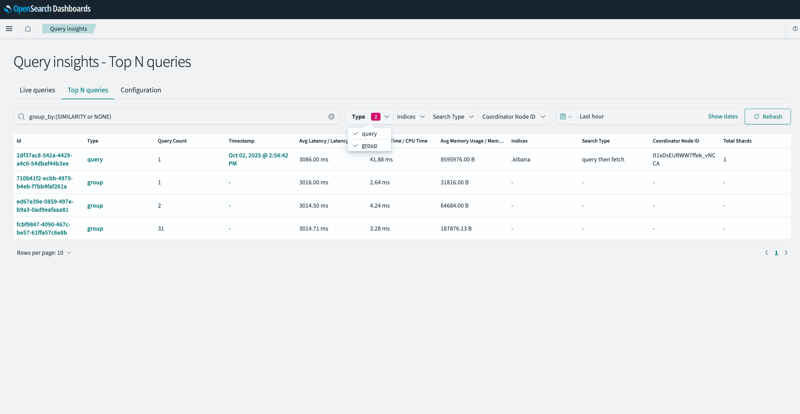 Column Display for Both Selected