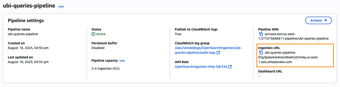 Pipeline Settings Pipeline Settings