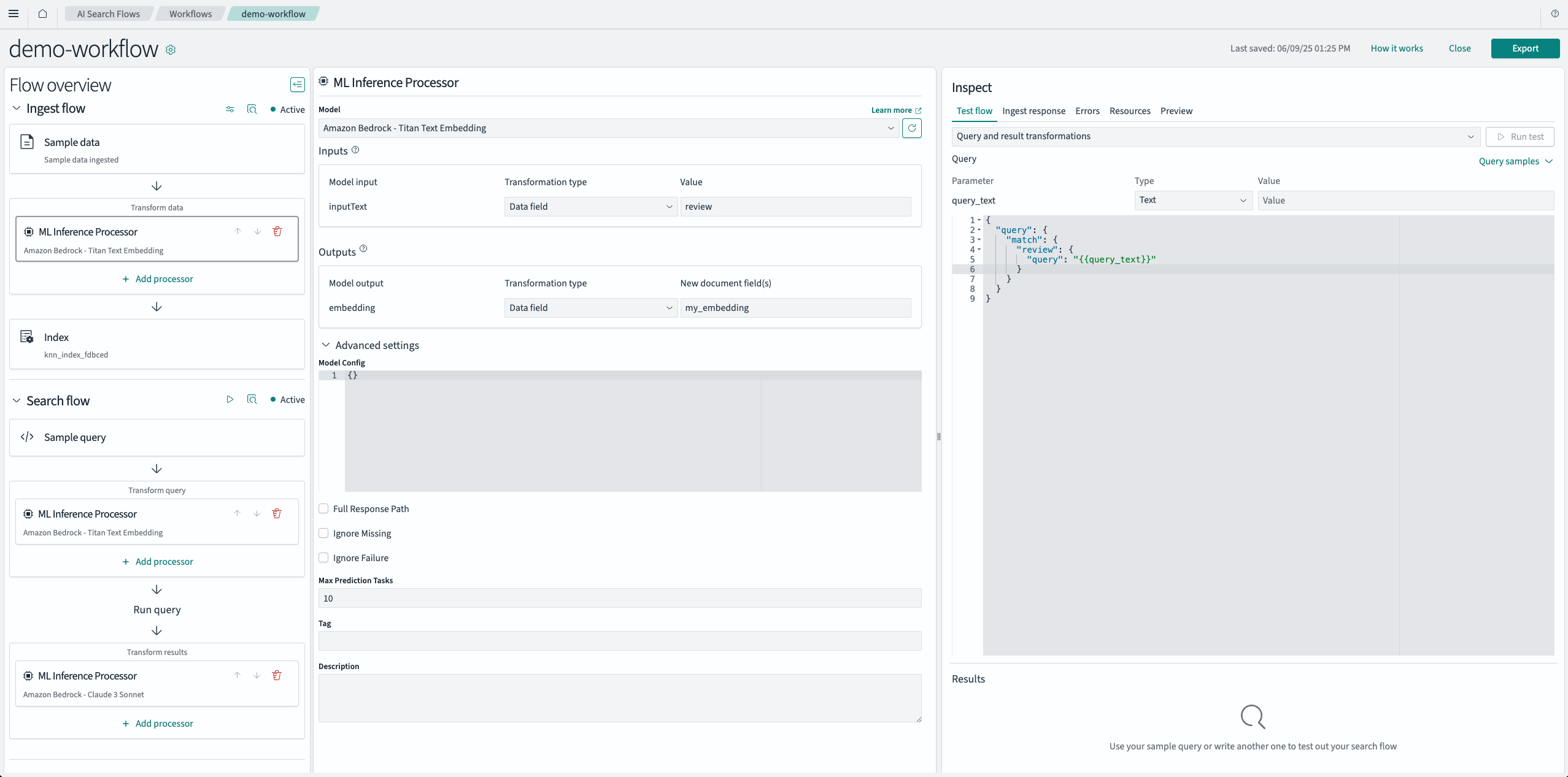 Workflow editor