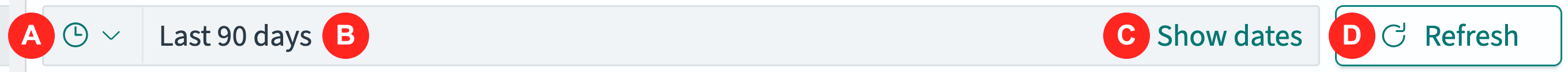 Time filter interface