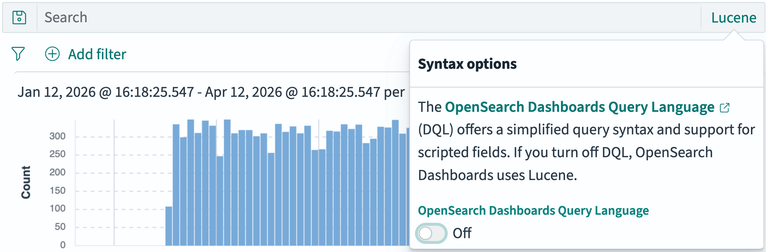 Using query string syntax in OpenSearch Dashboards Discover
